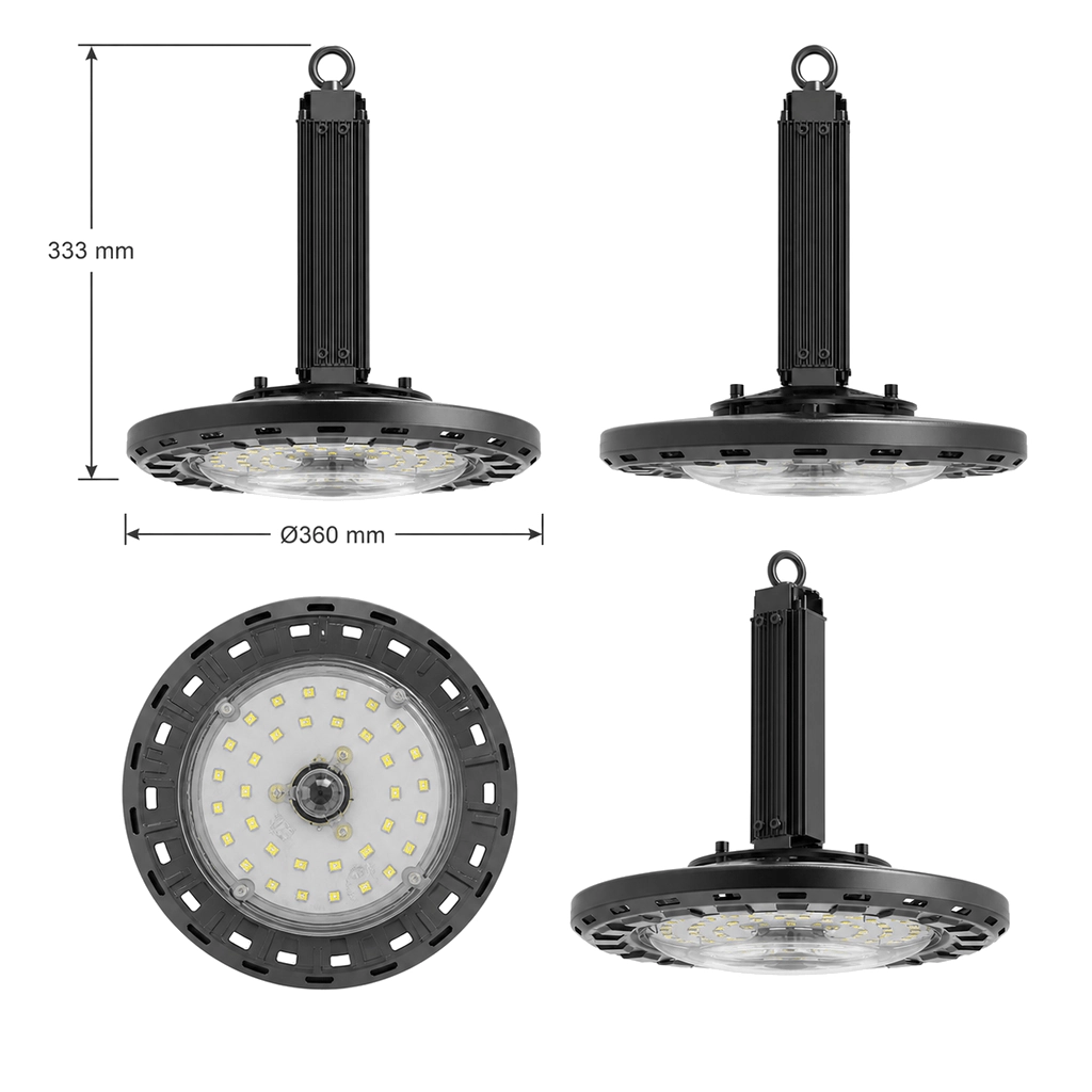 Rozměry svítidla Supreme 333mm x Ø360mm